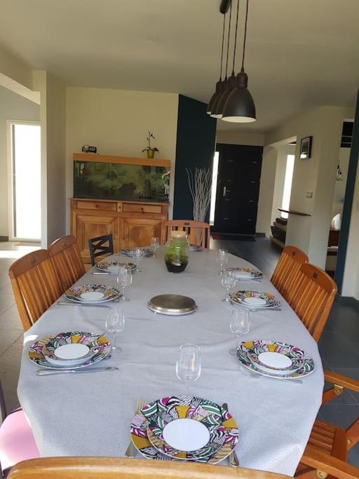 9 Pers 160 M² +Jardin- 10Mn Nantes -30Mn Mer Bouguenais Bagian luar foto